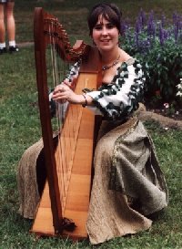 Babe with a harp.